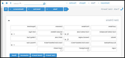 Telesoft billing system search page